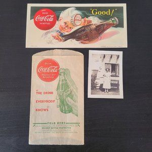 Vintage Lot Coke Coca Cola Ephemera Advertising Photo